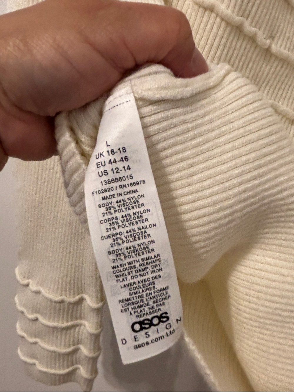 ASOS Ribbed Textured Sweater - Picture 6 of 6